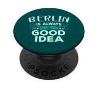 Berlino è sempre una buona idea Divertente viaggio in città PopSockets PopGrip Adesivo