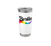BERLINO Germania LGBTQ Gay Pride Parade Rainbow Ally Bicchiere termico in acciaio inox doppia parete