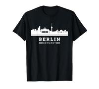 Berlino Germania Maglietta, Uomo, Nero, L