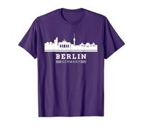 Berlino Germania Maglietta, Uomo, Viola, L