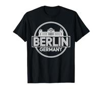 Berlino Germania Reichstag Art Deco Distintivo Maglietta