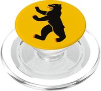 Berlino Grafica Orso Berlino Logo Metropole Souvenirs divertente PopSockets PopGrip per MagSafe