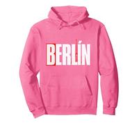 Berlino - La Casa di Carta Felpa con Cappuccio, Unisex per Adulti, Rosa Acceso, M