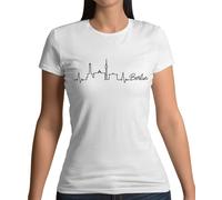Berlino Ritmo Cardiaco - Donna T-Shirt - Germania Skyline Tedesco Città Love