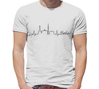 Berlino Ritmo Cardiaco - T-Shirt - Germania Skyline Tedesco Città Love Posto