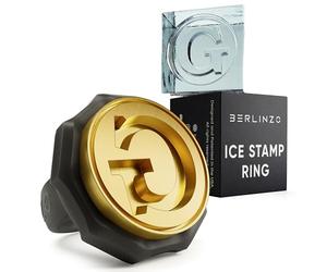 BERLINZO Anello in ottone con lettera G, 1, Silicone