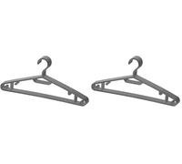 BERLONA Appendiabiti | 10 Pezzi | Appendiabiti In Plastica Con Ganci Laterali | Salvaspazio, Leggero E Funzionale | 41 cm x 18,5 cm | Per Pantaloni Leggeri, Vestiti, Camicie, Gonne, T-Shirts | Nero