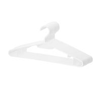 BERLONA Appendiabiti | 20 Pezzi | Appendiabiti In Plastica Con Ganci Laterali | Salvaspazio, Leggero E Funzionale | 41 cm x 18,5 cm | Per Pantaloni Leggeri, Vestiti, Camicie, Gonne, T-Shirts | Bianco