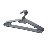 BERLONA Appendiabiti | 20 Pezzi | Appendiabiti In Plastica Con Ganci Laterali | Salvaspazio, Leggero E Funzionale | 41 cm x 18,5 cm | Per Pantaloni Leggeri, Vestiti, Camicie, Gonne, T-Shirts | Nero