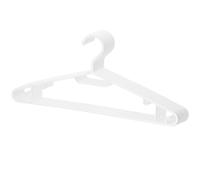 Berlona Grucce 10 Pezzi Nero | Grucce in Plastica con Ganci Laterali | Design Classico, Leggere e Multifunzionali | Per Cappotti, Abiti, Camicie, Maglioni, Cravatte e Pantaloni