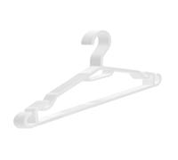 Berlona Grucce Bianco, 20 Pezzi - Appendini Salvaspazio in Plastica, Ultrapiatti e Antiscivolo - per Camicie, Abiti, Top, Magliette e Cinture - 41 x 18,5 cm