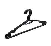 Berlona Grucce Neri, 10 Pezzi - Appendini Salvaspazio in Plastica, Ultrapiatti e Antiscivolo - per Camicie, Abiti, Top, Magliette e Cinture - 41 x 18,5 cm