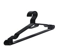 Berlona Grucce Neri, 20 Pezzi - Appendini Salvaspazio in Plastica, Ultrapiatti e Antiscivolo - per Camicie, Abiti, Top, Magliette e Cinture - 41 x 18,5 cm