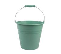 BERLONA Secchio 5 L, manico in metallo, plastica robusta, Ø 23 cm - Verde | Non si ribalta e non si deforma, anche a pieno carico, impugnatura ergonomica comoda in mano, per casa, giardino e officina