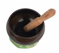 Bermoni Ciotola tibetana di canto di meditazione. Mandala del Buddha