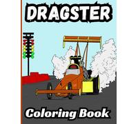 Bermrider Dragster Coloring Book: Drag Racing Rear Engine Sheets Pages Race Car Track Gift Activity Speedway Raceway