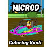 Bermrider Microd Coloring Book: Asphalt Racing Dirt Oval Track Kart Road Course Race Car Quarter Midget Speedway Raceway Kids