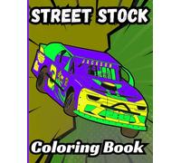 Bermrider Street Stock Coloring Book: Hobby Pure Factory Race Car Dirt Oval Track Kids Racing Speedway Raceway