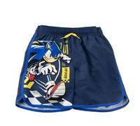 Bermuda Bagno Sonic Kids - Costume Sonic Bambino Spiaggia, Piscina, Asciugatura Rapida e Resistente al Cloro, Bermuda Nuoto Bambini Cordino Regolabili e Tasche, Costume da Bagno per Bambini, Blu Navy