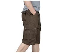 Bermuda Cargo Uomo Con Tasconi Pantalone Da Lavoro Trekking Estivi Casual Shorts Eleganti Cargo Running Elasticizzato Corsa Traspirante Pantaloni Corti Vita Sportivi Con Tasche Laterali Hiking Comode