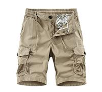 Bermuda Cargo Uomo Eleganti Casual Pantaloncini Militari Estivi Firmati Pantaloni Corti Da Lavoro Con Multitasche Traspirante Bermuda Cargo Sportivi Elasticizzati Shorts Trekking Running Hiking