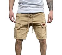 Bermuda Cargo Uomo Eleganti Sportivi Pantaloncini Trekking Casual Firmati Pantaloni Corti Mimetici con Multitasche Comodo Bermuda Cargo Estivi Taglie Forti Shorts Militari Palestra Hiking