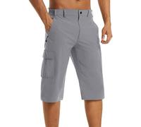 Bermuda Cargo Uomo Estivi Pantaloni Corti Lavoro Tasche Laterali Estivo Casual Pantaloncini Militari Mimetici Cargo Bermuda Firmati Classici Multitasche Pantaloncino Shorts Trekking Spiaggia