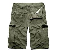 Bermuda Cargo Uomo Estivi Sportivi Pantaloni Corti Trekking Casual Leggeri Pantaloncini Mimetici con Tasche Laterali Comodo Shorts Cargo Eleganti Firmati Bermuda Militari Running Palestra