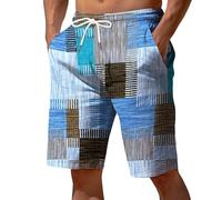 Bermuda Cargo Uomo Saldi Shorts Eleganti Uomo Pantaloncini Uomo Economici Shorts Jeans Strappati Uomo Pantaloncini Poliestere Uomo Bermuda con Tasche Laterali Uomo Pantaloncini in Jeans Uomo Costume