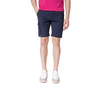 Bermuda cotone elasticizzato con tasconi Art.Leone col.blu Made in Italy