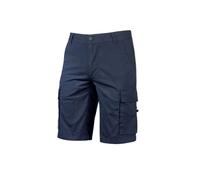 U-Power Bermuda Cargo Summer Slim Fit multitasche, tela cotone elasticizzato, 97% Cotone, 3% Spandex