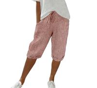 Bermuda Donna Estivi Lino Curvy Leggeri Bermuda Larghi Taglie Forti Elasticizzati Pantaloni Corti Sportivi Eleganti Vita Alta Al Ginocchio Pantaloncini Da Spiaggia Con Tasche Comodi Running Shorts