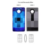 Bermuda in cristallo PRIMERO superiore colore blu ciondoli Molte forme e...