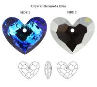 Bermuda in cristallo PRIMERO superiore colore blu ciondoli Molte forme e...
