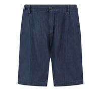 Bermuda in denim leggero di cotone Giza, Uomo, BLU SCURO JEANS, Taglia: 56