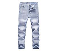 Bermuda Jeans Ragazzo Larghi Pantaloni in Denim retrò Teen Straight Gamba Larga Baggy Bambino minimalistici Trekking Ragazzi Strappato Lavato Cargo Large Casual Ideali per l'uso Quotidiano e Lo Sport