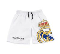 Bermuda Mare Real Madrid Bambino - Costume da Bagno Real Madrid Spiaggia, Piscina, Asciugatura Rapida e Resistente al Cloro, Bermuda Nuoto Bambino con Coulisse e Tasche