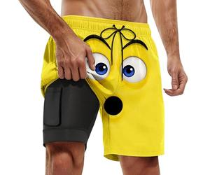 Bermuda Oversize Uomo Lino Cotone Trail Militari Costume Arrampicata Imbottitura 5 Camicia Strappi Mutande Gamba Scontati Le Slip Passeggio Correre Trasparenti Portiere