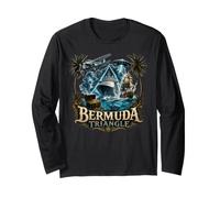 Bermuda Triangolo Nave da Crociera UFO Shark Pirate Souvenir Maglia a Manica