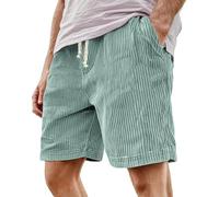 Bermuda Uomo Estivi Cargo Sportivi Casual Pantaloni Corti Velluto a Coste Con Tasche Shorts Leggeri Elastico In Vita Eleganti Bermuda Larghi Taglie Forti Pantaloncini Morbido Lavoro Palestra Trekking