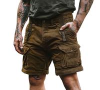 Bermuda Uomo Estivi Leggeri Sportivi Bermuda Velluto a Coste Con Tasche Shorts Eleganti Elastico In Vita Casual Pantaloncini Taglie Forti Comodo Pantaloni Corti Lavoro Morbido Spiaggia Trekking