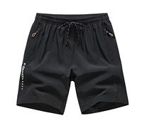Bermuda Uomo Estivi Taglie Forti Bermuda Casual Sportivi Elastico in Vita Shorts Cargo con Tasche Elasticizzati Tinta Untia Pantaloncini Fitness Corsa Pantaloni Corti Leggeri Comodo E Traspirante