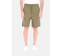 Bermuda Uomo Lino e Cotone Pantaloni Corti Elastico in Vita Pantaloncini Slim