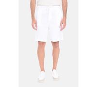 Bermuda Uomo Lino Pantaloni Corti Elastico e Laccio in Vita Pantaloncini Slim