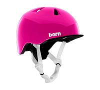Bern - Casco da bici - Tigre Gloss Pink w/ Visor - Rosa