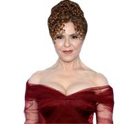 Bernadette Peters (Red Dress) Half Body Buddy Cutout