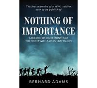 Bernard Adams Nothing of Importance (Copertina rigida)