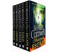 Bernard cornwell the sharpe series 6 to 10 books collection set (rifles, havoc, eagle, gold, escape)