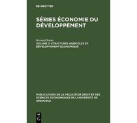 Bernard Rosier Structures agricoles et développement economiq (Copertina rigida)