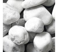 Bernardelli Ciottoli Bianco Carrara 40-60 mm Grandi per Giardino e Aiuole 25 kg
